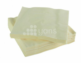 Салфетки бумажные, 1 слой, 33*33 см, 300 л./упак., шампань