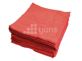 Салфетка красная из микрофибры, , 35*35 см, 1 шт., TEXTOP (50 шт./упак.)