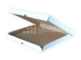 Коробка для пиццы, 400*400*40 мм, гофро, белая