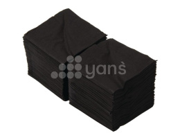 Салфетки черные, 2 слоя, 24*24 см, 250 л./упак., ECO NAPKINS