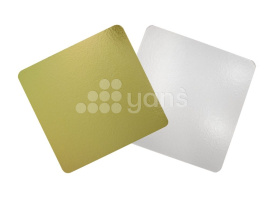 Подложка кондитерская 1,5 зол/бел 300*300мм 50 шт/уп