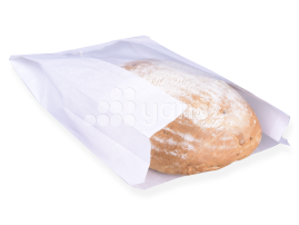 Пакет белый, с плоским дном 200*60*340 мм, с окном 