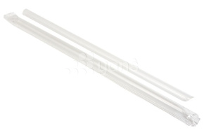 Трубочки без гофроизгиба, прозрачные, в инд. полиэтиленовой упаковке d- 8 мм