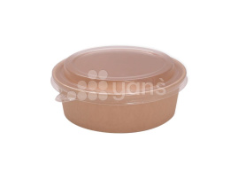 Упаковка для салатов 500 мл, Pure kraft, без крышки