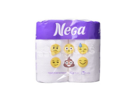 Туалетная бумага Смайл, 4 шт/уп, 12 м.