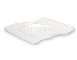 Блюдце "Волна", 10мл, 80х66 мм, прозрачное