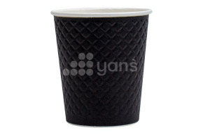 Стакан 250 мл (280 мл до края), двухслойный, Waffle Black (БУМ, Formacia)