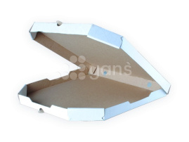 Коробка для пиццы, 350*350*40 мм,гофро, белая