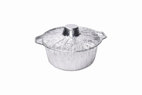 Форма алюминиевая "Кастрюля" с крышкой, 252*160*98 мм
