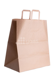 Пакет крафт 320*200*370 с прямыми  ручками Новинка