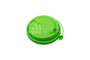 Крышка d-90 с клапаном, Салатовая матовая с питейником