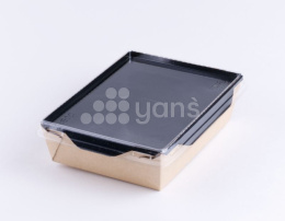 Салатник Eco OpSalad 400 мл.с крышкой,"Black series" GEOBOX-400