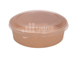 Упаковка для салатов 900 мл, Pure kraft, без крышки